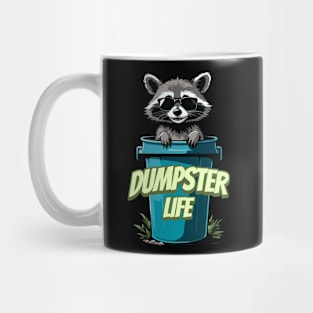 Raccoon Dumpster Life Trash Vibes Mug